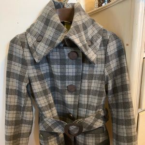 Wool belted jacket